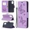 Mobigear Butterfly Samsung Galaxy A02s Klapphülle Portemonnaie - Lila