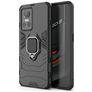 Mobigear Armor Ring Realme GT Neo 3 Hülle Hardcase Backcover Stoßfest mit Ringhalter - Schwarz