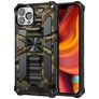 Mobigear Armor Stand iPhone 13 Pro Max Hülle Hardcase Backcover Stoßfest mit Ständer - Grün