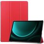 Mobigear Tri-Fold Samsung Galaxy Tab S9 FE Plus Hülle Klapphülle + Stifthalter - Rot
