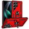 Mobigear Armor ring Samsung Galaxy S25 Ultra Hülle Hardcase Backcover Stoßfest mit Ringhalter - Rot