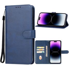Mobigear Wallet iPhone 15 Pro Hülle Klapphülle Geldbörse - Blau