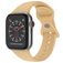Mobigear Sport Dual Silikon Apple Watch Armband Drückerschließe - 42/41/40/38 mm - Beige