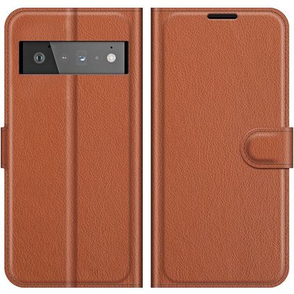 Mobigear Classic Google Pixel 6 Pro Klapphülle Portemonnaie - Braun