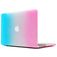 Mobigear Rainbow Matte MacBook Pro 13 Zoll (2012-2015) Hardshell Hülle Laptop Cover MacBook Case - Blau / Pink - Modell A1425 / A1502