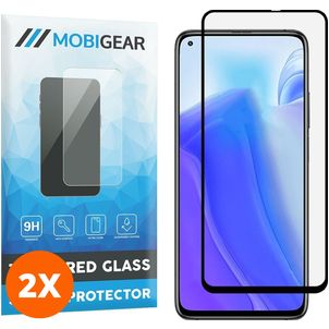 Mobigear Premium Xiaomi Mi 10T Lite Panzerglas Gehärtetes Glas Displayschutz - Hüllenfreundlich - Schwarz (2er Pack)
