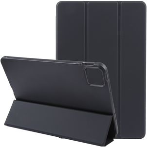 Mobigear Tri-Fold Gel iPad Pro 13 Zoll (2024) Hülle TPU,Kunstleder Klapphülle - Schwarz