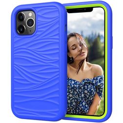 Mobigear Wave iPhone 12 Pro Max Hülle Hardcase Backcover Stoßfest - Blau