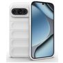Mobigear Bumpy Google Pixel 10 Hülle Flexibles TPU Backcover - Weiß