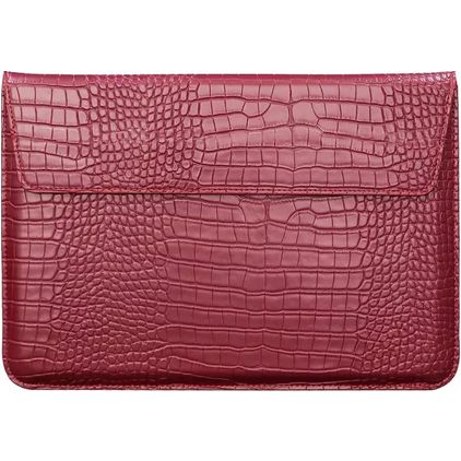 Mobigear Envelope Croco Laptop Sleeve 13 Zoll Laptop Hülle - Rot