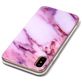 Mobigear Marble iPhone XS Hülle Flexibles TPU Backcover - Pink