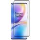 Mobigear Curved OnePlus 8 Pro Panzerglas Gehärtetes Glas Displayschutz - Hüllenfreundlich - Schwarz (3er Pack)