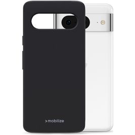 Mobilize Rubber Gelly Google Pixel 8 Hülle Flexibles TPU Backcover - Matt Black