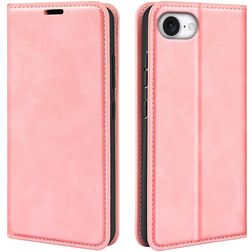 Mobigear Retro Slim iPhone 16e Hülle Klapphülle Geldbörse - Pink