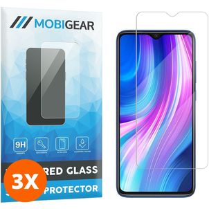 Mobigear Xiaomi Redmi Note 8 Pro Panzerglas Gehärtetes Glas Displayschutz - Hüllenfreundlich (3er Pack)
