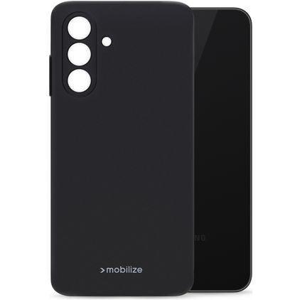Mobilize Rubber Gelly Samsung Galaxy A26 Hülle Flexibles TPU Backcover - Schwarz