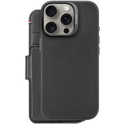 Decoded Detachable Wallet iPhone 16 Pro MagSafe Hülle Echtes Leder Abnehmbare 2in1 Klapphülle Geldbörse - Schwarz