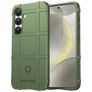 Mobigear Rugged Shield Samsung Galaxy S25 Hülle Flexibles TPU Backcover Stoßfest - Grün