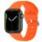Mobigear Bumpy Silikon Apple Watch Armband Dornschließe - 49/46/45/44 mm - Orange