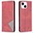 Mobigear Rhombus Slim iPhone 15 Klapphülle - Rot