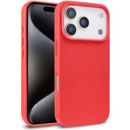 Mobigear Bio iPhone 18 Pro Hülle Umweltfreundliches Backcover - Rot