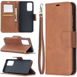 Mobigear Excellent Samsung Galaxy A52 Hülle Klapphülle Geldbörse - Cognac