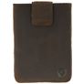 Valenta Card Case Pocket Echtleder Kartenetui - 8 Karten - Braun