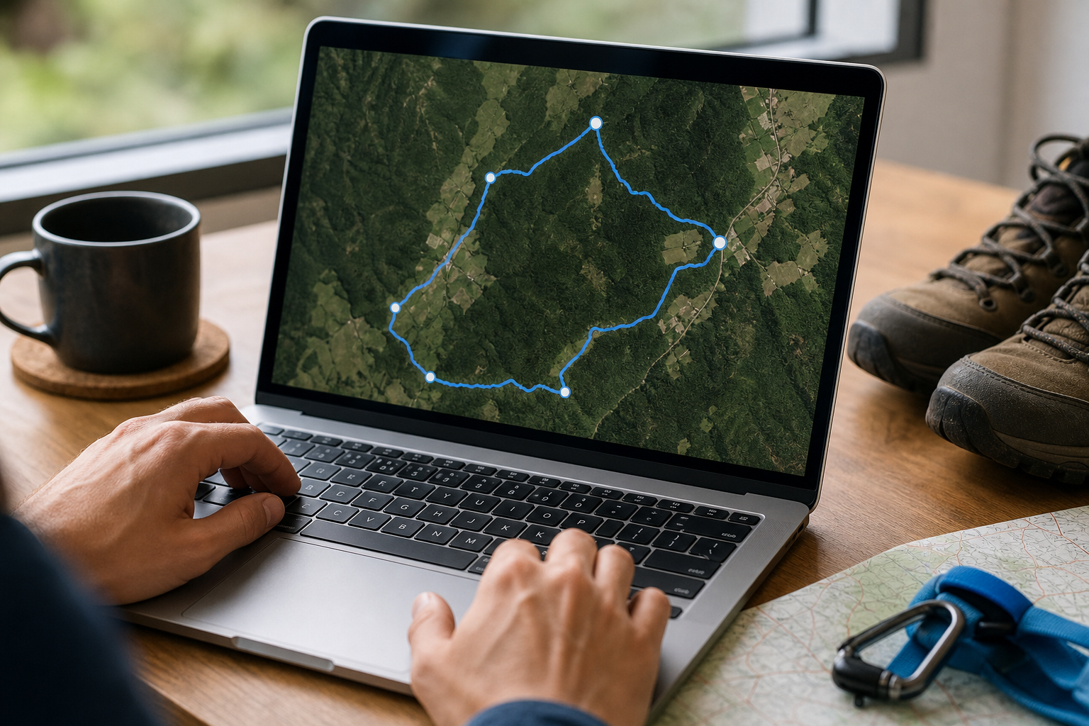 Eine GPX-Wanderroute mit Google Maps laufen