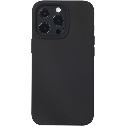 Mobigear Rubber Touch iPhone 14 Pro Silikon Hülle Backcover - Schwarz