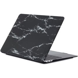 Mobigear Marble MacBook Air 13 Zoll (2018-2020) Hardcase Hülle MacBook Case - Schwarz - Model A1932 / A2179 / A2337