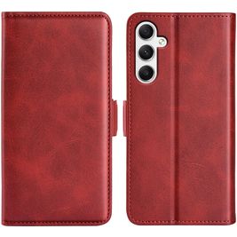 Mobigear Slim Magnet Samsung Galaxy A35 Hülle Klapphülle Geldbörse - Rot