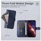 Mobigear Zipper iPhone 17 Hülle Klapphülle Geldbörse - Blau