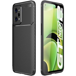 Mobigear Racing Realme GT2 Hülle Flexibles TPU Backcover - Schwarz