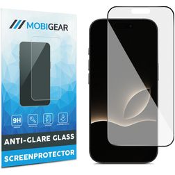 Mobigear Premium iPhone Air Panzerglas Gehärtetes Glas Displayschutz Anti-Glare - Hüllenfreundlich - Schwarz