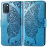 Mobigear Butterfly OPPO A52 Hülle Klapphülle Geldbörse - Blau