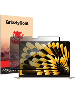 GrizzlyCoat MacBook Air 15 Zoll (2023-2026) Displayschutz Privacy Schutzfolie - Hüllenfreundlich - Schwarz