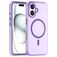 Mobigear Shockproof iPhone 16 MagSafe Hülle Flexibles TPU Backcover - Lila