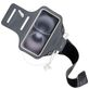 Mobiparts Comfort Fit Handyhalterung Joggen iPhone 16 Sporthülle Neopren Sportarmband - Schwarz