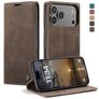 CaseMe 013 iPhone 17 Pro Max Hülle Klapphülle Geldbörse - Coffee