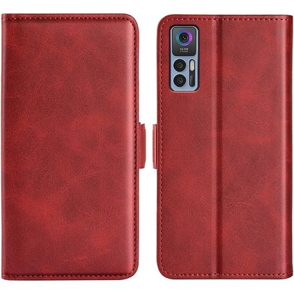 Mobigear Slim Magnet TCL 30 Hülle Klapphülle Geldbörse - Rot