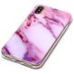 Mobigear Marble iPhone XS Hülle Flexibles TPU Backcover - Pink
