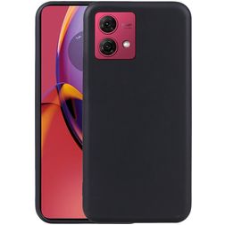 Mobigear Colors Motorola Moto G84 Hülle Flexibles TPU Backcover - Schwarz