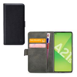 Mobilize Classic Gelly Wallet Samsung Galaxy A21s Klapphülle Portemonnaie - Schwarz