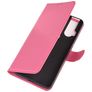 Mobigear Classic Motorola One Hyper Hülle Klapphülle Geldbörse - Magenta