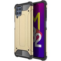 Mobigear Outdoor Samsung Galaxy M32 4G Hülle Hardcase Backcover Stoßfest - Gold