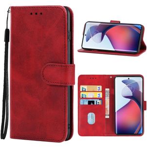 Mobigear Wallet Motorola Moto G72 Hülle Klapphülle Geldbörse - Rot