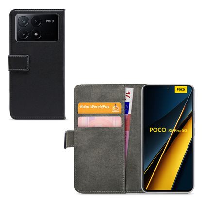 Mobilize Classic Gelly Wallet POCO X6 Pro Klapphülle Portemonnaie - Schwarz