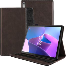 Mobigear Folio Lenovo Tab P11 Pro Gen 2 Hülle Klapphülle + Stifthalter - Braun