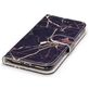 Mobigear Marble iPhone SE (2020) Hülle Klapphülle Geldbörse - Schwarz