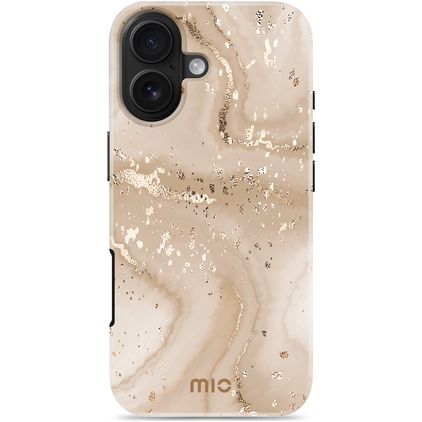 MIO iPhone 17 MagSafe Hülle Hardcase Backcover - Gold Marble